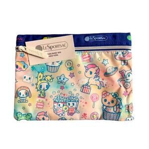 Lesportsac x Tokidoki Medium Pouch, Unicorno Kawaii Sweets Rainbow